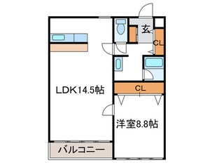 マンション花の木の物件間取画像